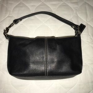 “Coach” Black Genuine Leather Mini Bag